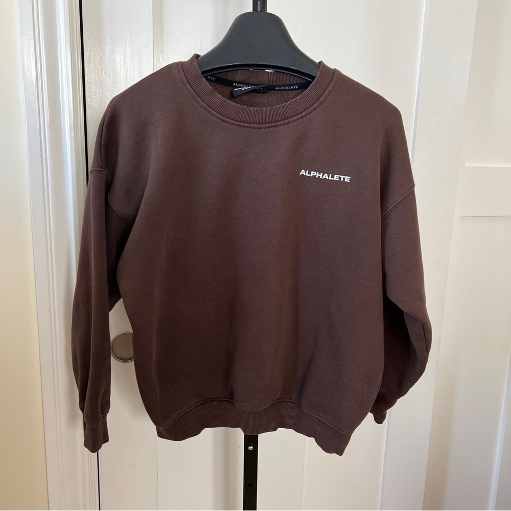 Alphalete Brown Crewneck Sweatshirt - Picture 2 of 6